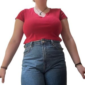 Red Shein Crop Top